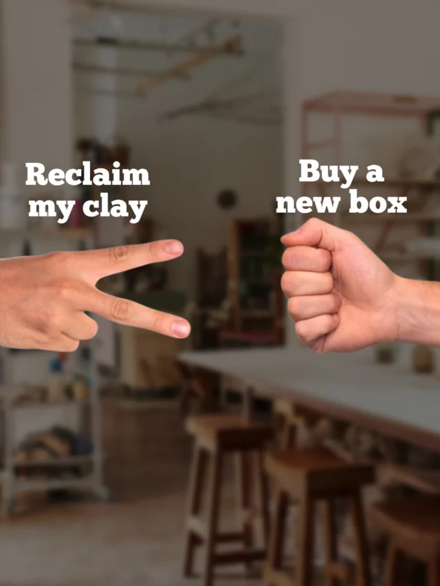 We all knew who was winning this round anyways. 

#potteryproblems #clayking#pottersofinstagram #ceramics
